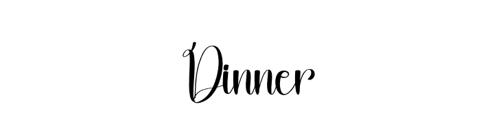 Dinner  Frei Schriftart Herunterladen