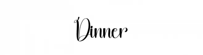 Dinner  Fuentes Gratis Descargar