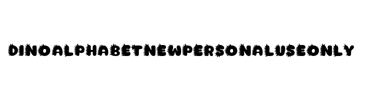Dino Alphabet New PERSONAL USE ONLY!  Fuentes Gratis Descargar