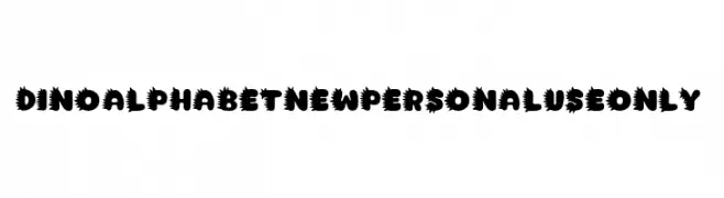 Dino Alphabet New PERSONAL USE ONLY!  Fuentes Gratis Descargar