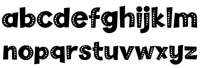 Dino And Friend Texture 1 Font LOWERCASE