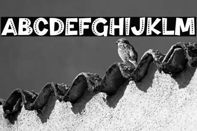 Dino And Friend Texture 1 Font examples