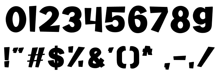 Dino And Friend Font OTHER CHARS