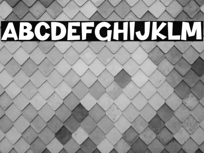 Dino And Friend Font examples