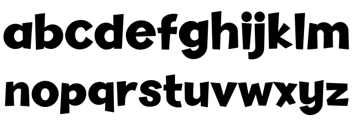 Dino And Friend Font LOWERCASE