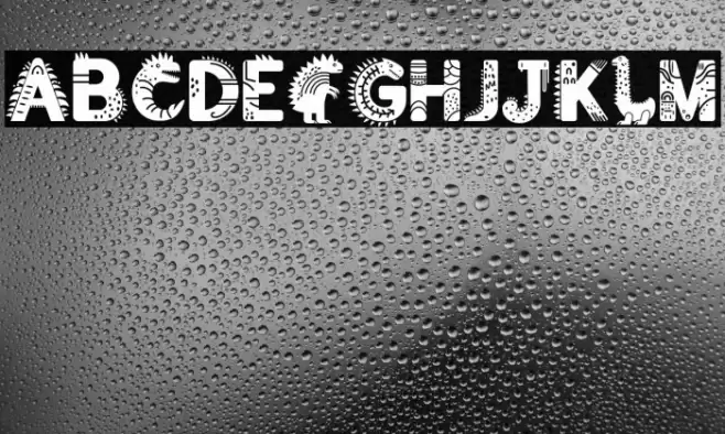 Dino Forest PERSONAL USE ONLY! Font examples