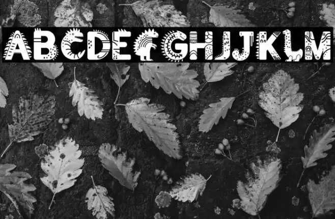 Dino Forest PERSONAL USE ONLY! Font examples