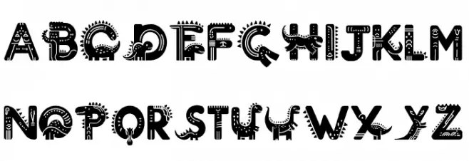 Dino Horn PERSONAL USE ONLY! Schriftart Groß