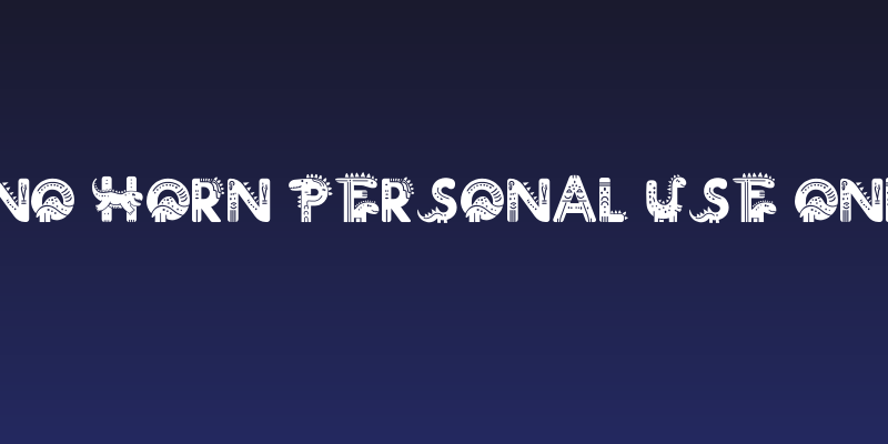 Dino Horn PERSONAL USE ONLY! Social Header