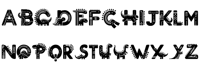 Dino Horn PERSONAL USE ONLY! Font LOWERCASE