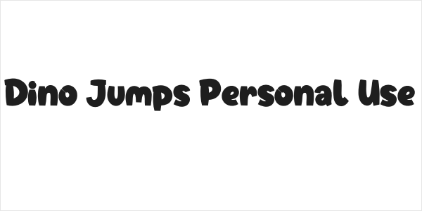 Dino Jumps Personal Use Logo