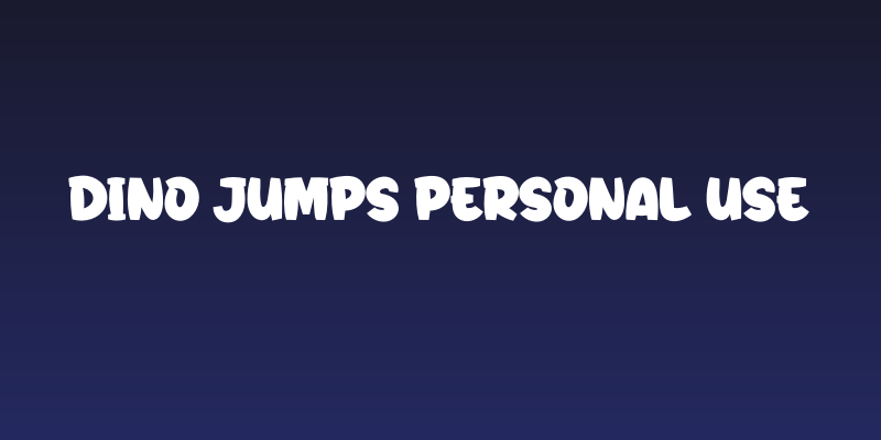 Dino Jumps Personal Use Social Header