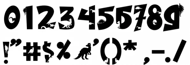 Dino Kids Font OTHER CHARS