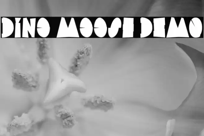 Dino Moose DEMO Font examples
