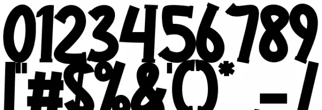 Dino Park Font OTHER CHARS