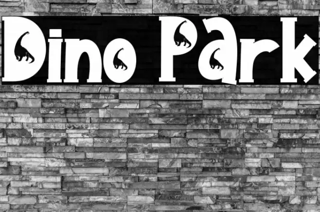 Dino Park Font examples
