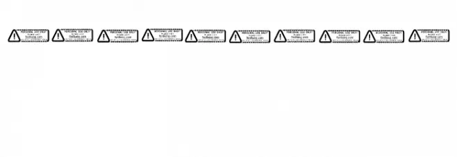 Dino Roar PERSONAL USE ONLY! Font OTHER CHARS