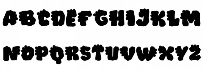 Dino Roar PERSONAL USE ONLY! Schriftart Groß