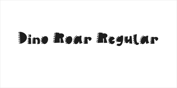 Dino Roar Regular Logo