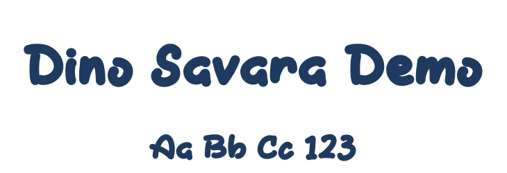 Dino Savara Demo Font Preview
