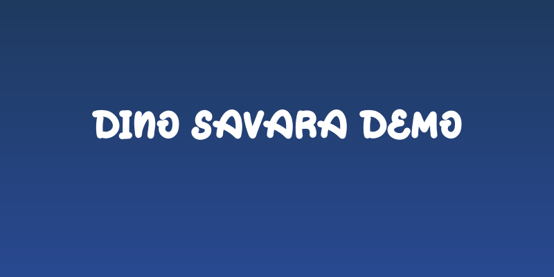 Dino Savara Demo Social Header