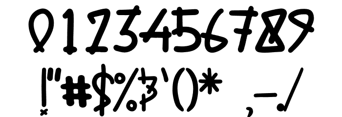 Dino Time Font OTHER CHARS