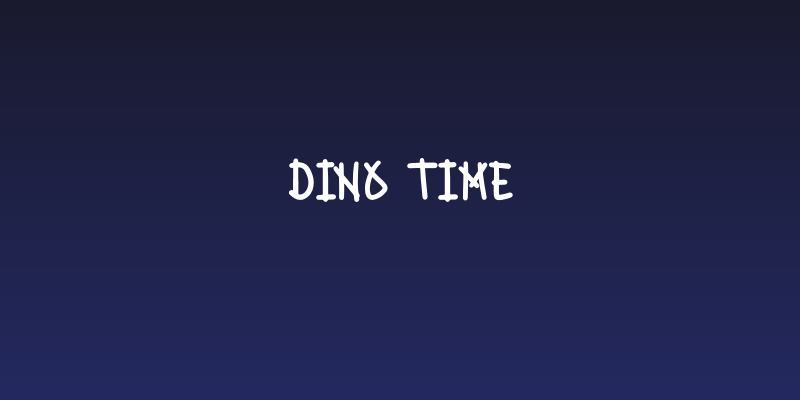 Dino Time Social Header