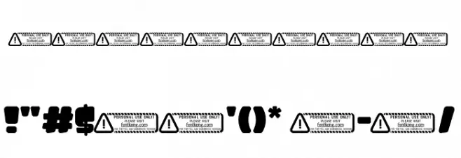 Dino World PERSONAL USE ONLY! Font OTHER CHARS