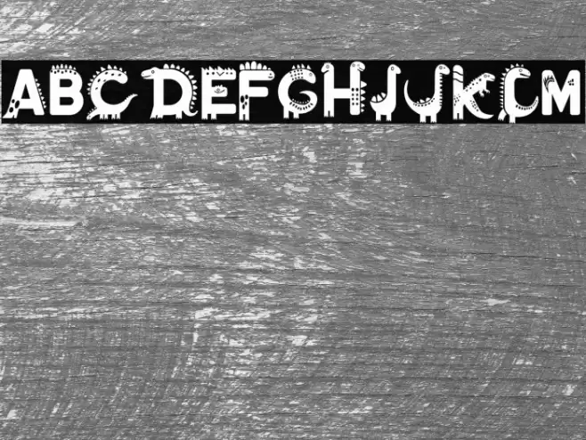 Dino Zone PERSONAL USE ONLY! फ़ॉन्ट examples