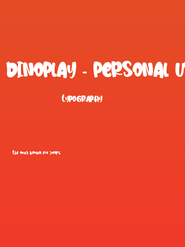 DinoPlay - personal use Poster
