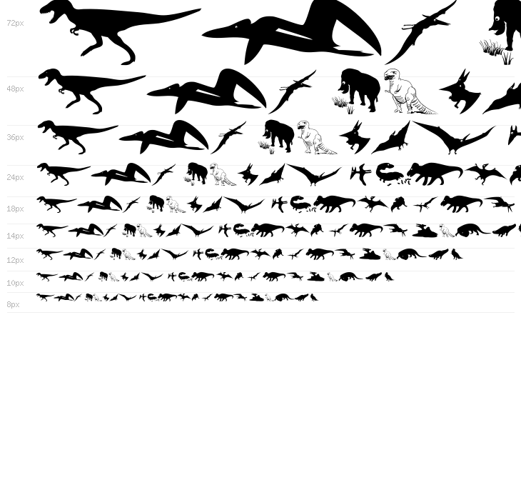 DinoSilhouettes Waterfall