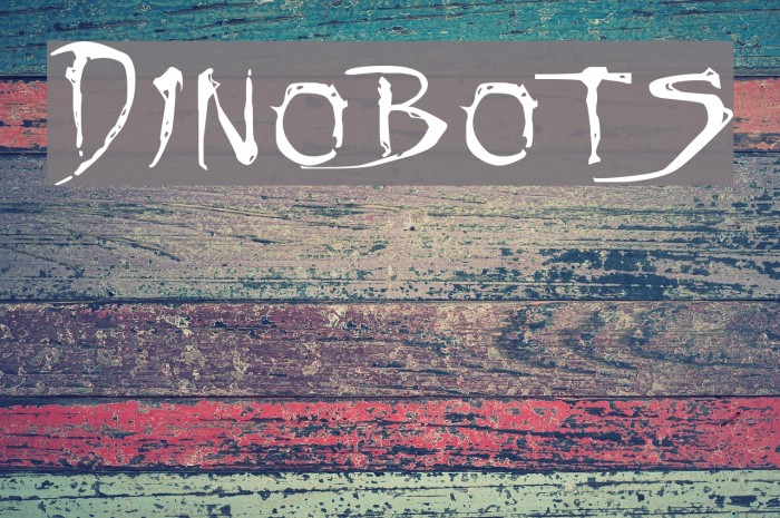 Dinobots Font examples