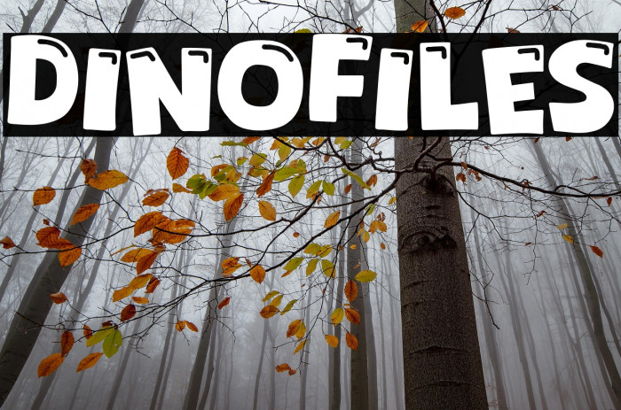 Dinofiles Font examples