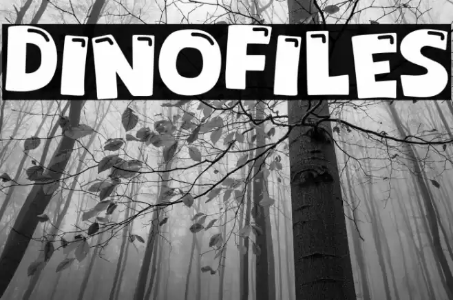 Dinofiles Font examples