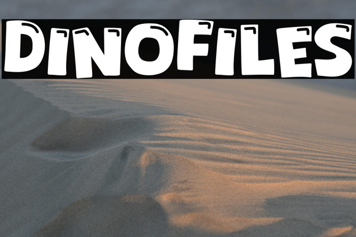 Dinofiles Font examples
