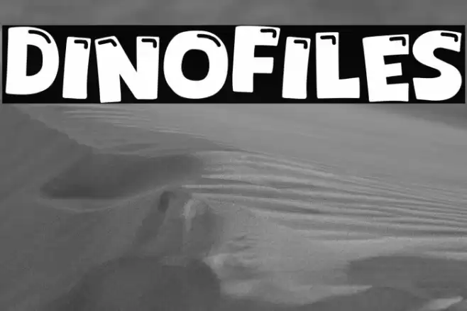 Dinofiles Font examples