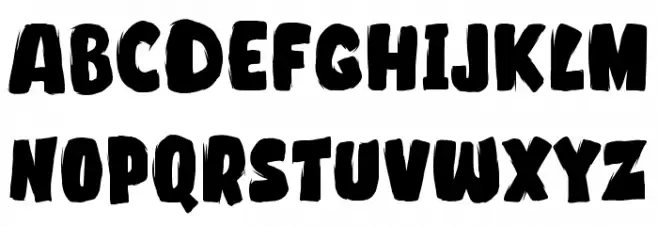 Dinofont Шрифта ВЕРХНИЙ
