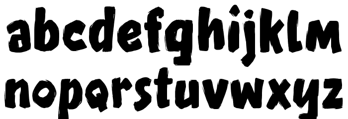 Dinofont Font LOWERCASE