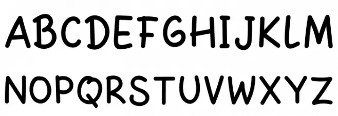 Dinomik Semibold Schriftart Groß