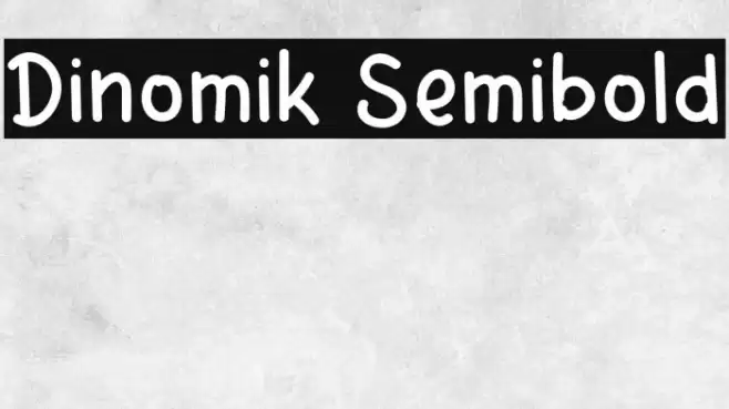 Dinomik Semibold Fonte examples
