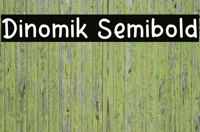 Dinomik Semibold Font examples