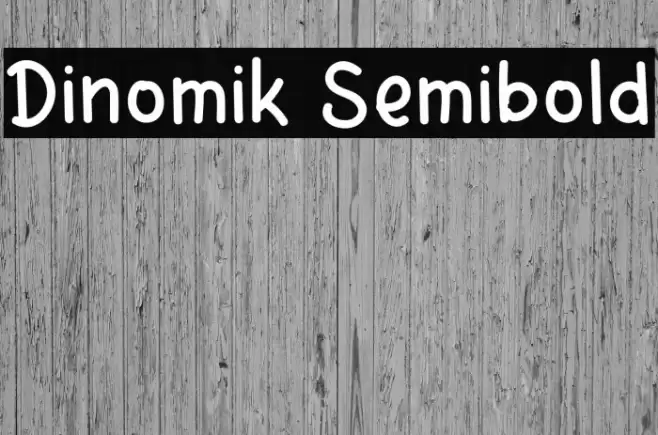 Dinomik Semibold Fonte examples