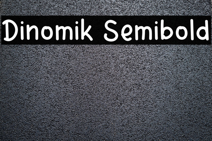 Dinomik Semibold Font examples