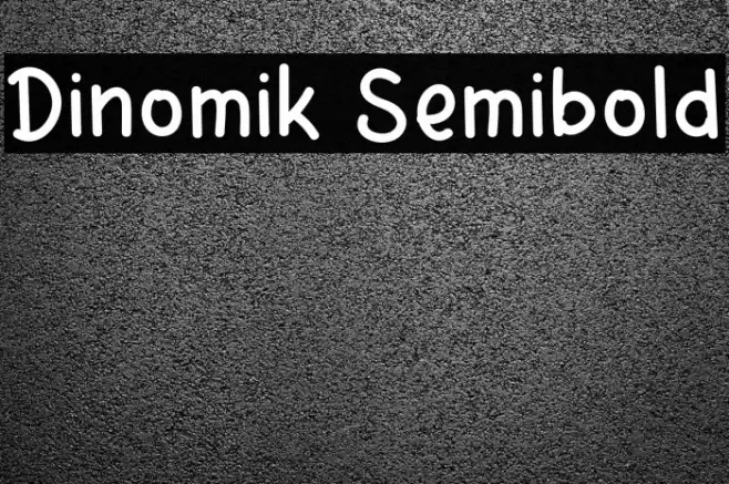 Dinomik Semibold Fonte examples