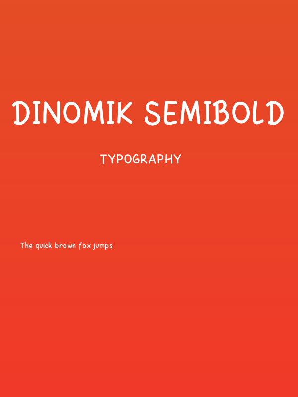 Dinomik Semibold Poster