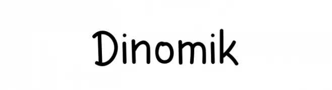 Dinomik  Frei Schriftart Herunterladen