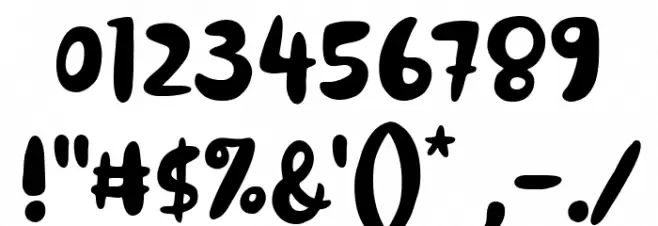 Dinomiko Font OTHER CHARS