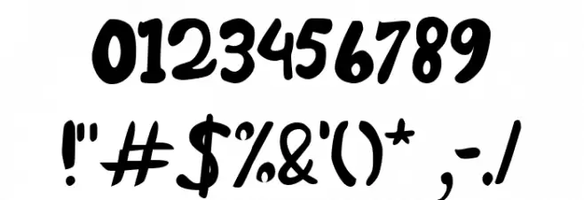 Dinosans Font OTHER CHARS