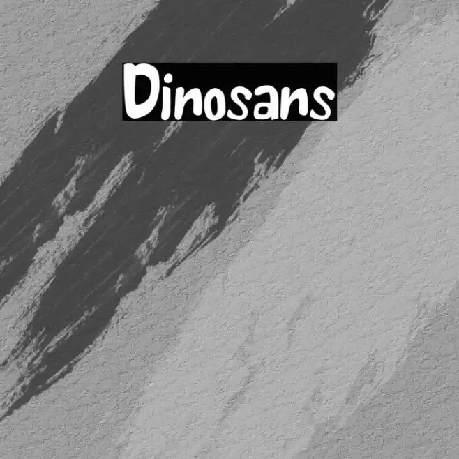 Dinosans Font examples