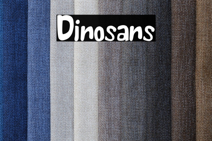 Dinosans Fonte examples